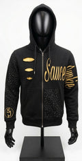 Signature Rhinestone Zip-Up Hoodie