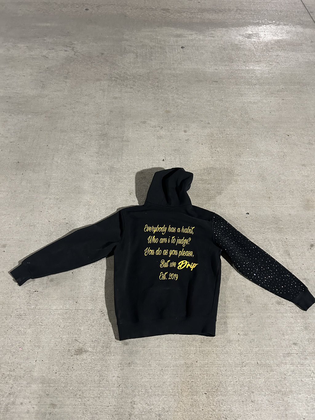 Signature Rhinestone Zip-Up Hoodie